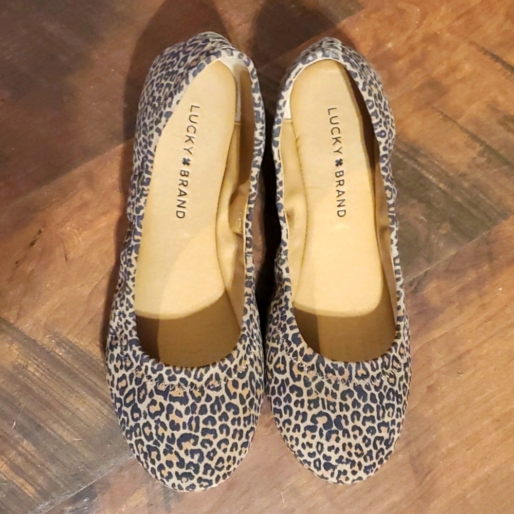 Lucky Brand Leopard Flats